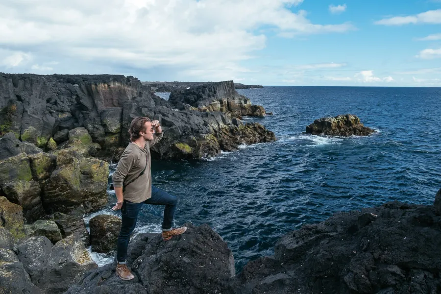 Brimketill lava pool on the Reykjanes Peninsula