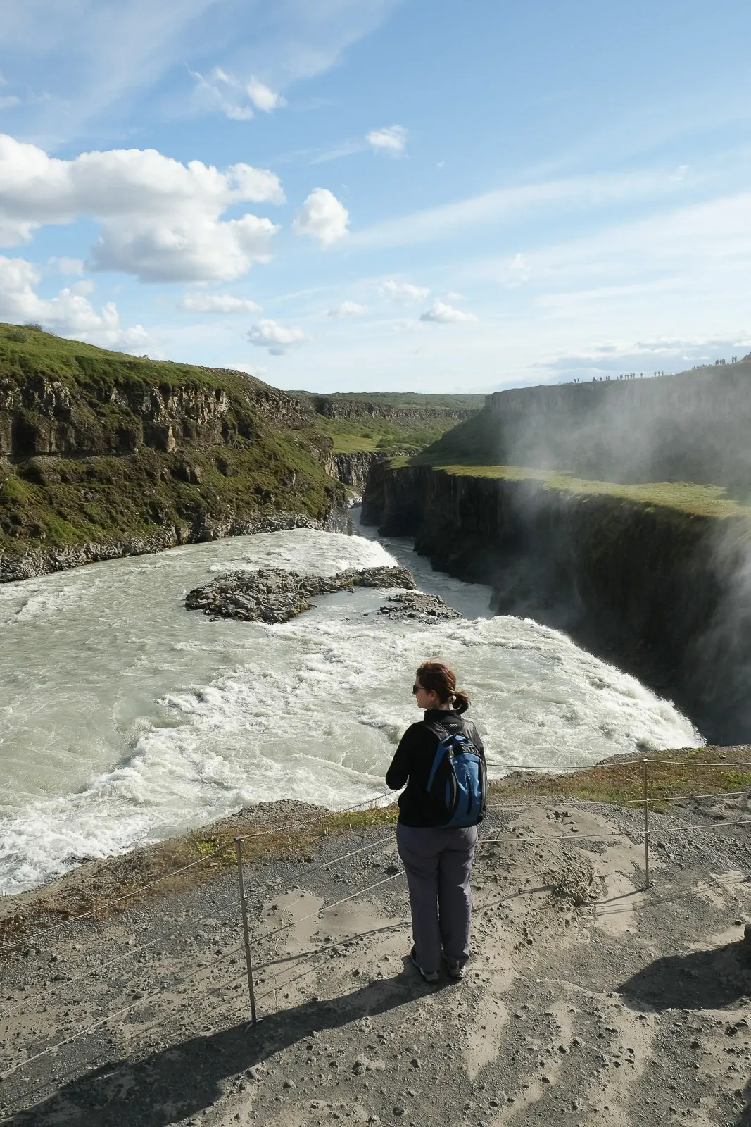 Gullfoss waterfall on the Golden Circle route
